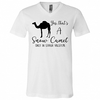 Yes That's A Snow Camel in Lehigh Valley T-Shirt - Philadelphia Camel Funy V-Neck Shirt