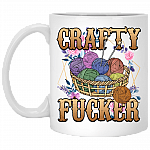 Crafty Fuck-er Knitting Coffee Mug - Beer Stein - Water Bottle