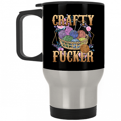 14 oz. Silver Travel Mug