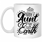 Proudest Aunt On This Earth Ceramic Coffee Mug - Beer Stein - Water Bottle - Color Changing Mug