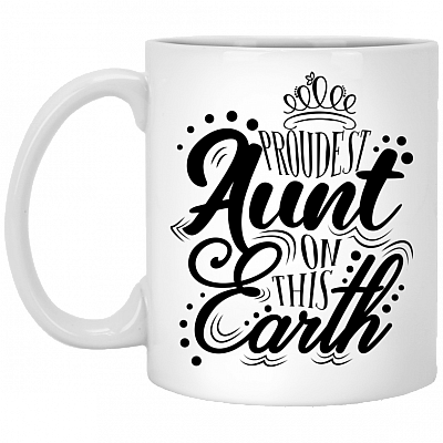 Proudest Aunt On This Earth Ceramic Coffee Mug - Beer Stein - Water Bottle - Color Changing Mug
