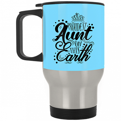 14 oz. Silver Travel Mug