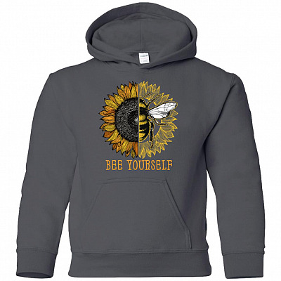 Bee Yourself Down Syndrome Youth Hoodie - Sweatshirt - Long Sleeve Shirt