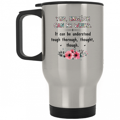 14 oz. Silver Travel Mug