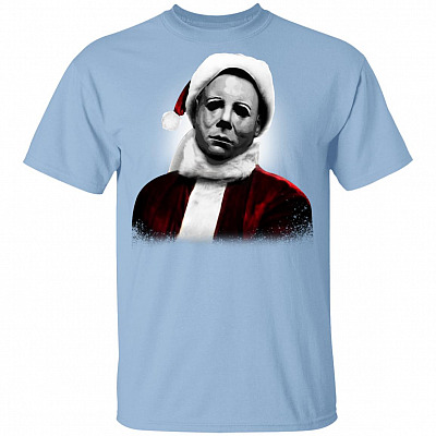 Funny Santa Michael Myers Christmas T-Shirt Youth