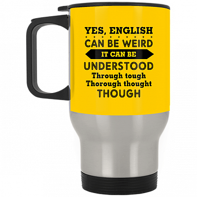 14 oz. Silver Travel Mug