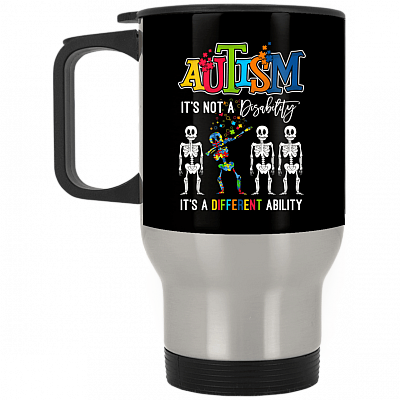 14 oz. Silver Travel Mug