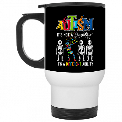 14 oz. White Travel Mug