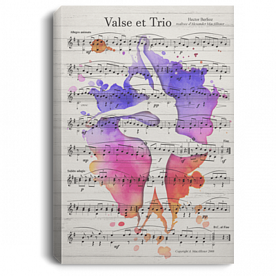 Ballerina Valse Et Trio Dancing Framed Canvas - Unframed Poster