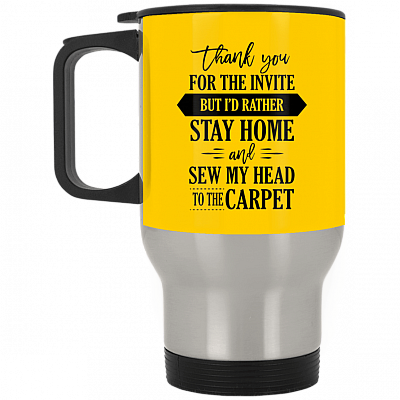 14 oz. Silver Travel Mug