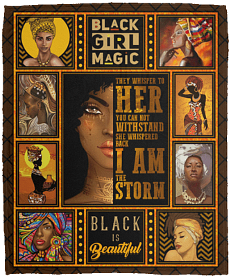 They Whisper To Her You Can Not Withstand I Am The Storm Fleece Blanket - Premium Sherpa Blanket