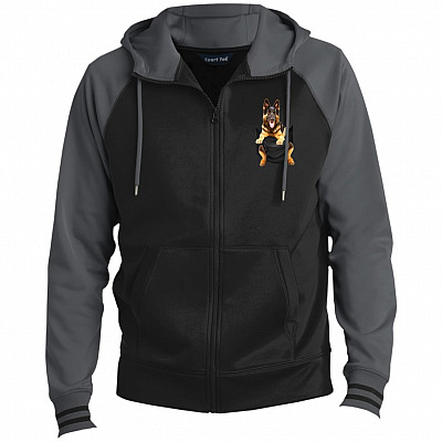 German Shepherd Lovers Premium Full-Zip Hooded Jacket – Fleece Letterman Jacket