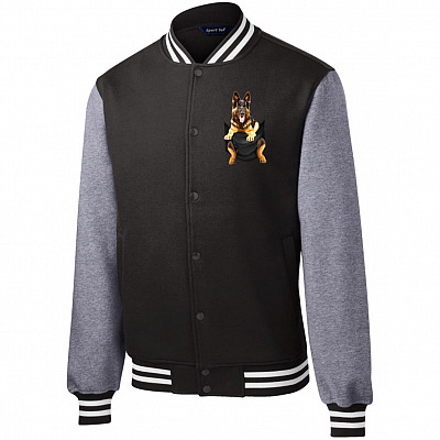 Fleece Letterman Jacket