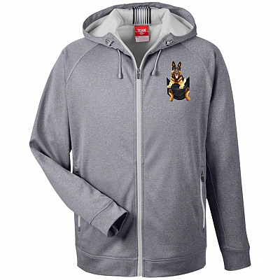 Heathered Performance Hooded Jacket