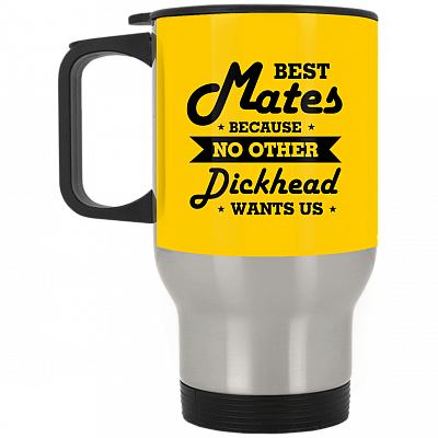 14 oz. Silver Travel Mug
