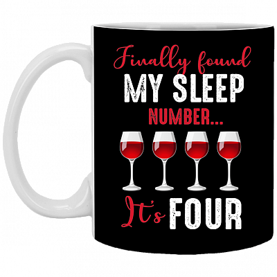 Finally Found My Sleep Number Wine Ceramic Coffee Mug - Beer Stein - Travel Mug - Color Changing Mug