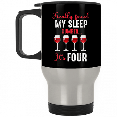 14 oz. Silver Travel Mug