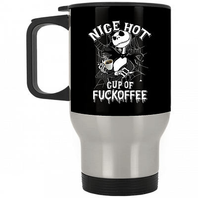 14 oz. Silver Travel Mug