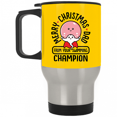 14 oz. Silver Travel Mug