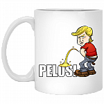 Trump Peeing On Pelosi Funny Ceramic Coffee Mug - Beer Stein - Water Bottle - Color Changing Mug