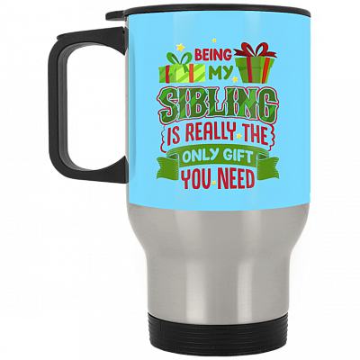 14 oz. Silver Travel Mug