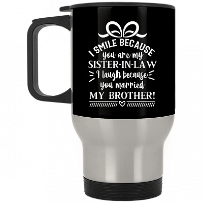 14 oz. Silver Travel Mug