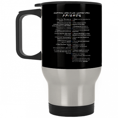 14 oz. Silver Travel Mug