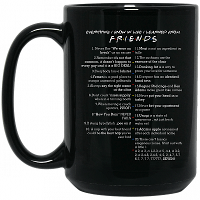 15 oz. Black Mug