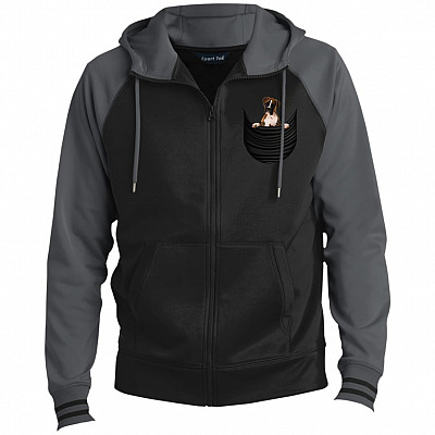 Boxer Lover Premium Full-Zip Hooded Jacket - Fleece Letterman Jacket