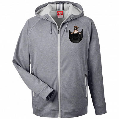 Heathered Performance Hooded Jacket