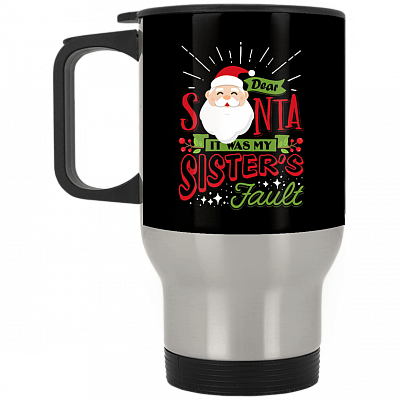 14 oz. Silver Travel Mug