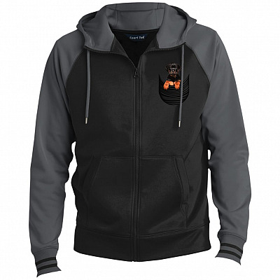 Rottweiler Lover Premium Full-Zip Hooded Jacket - Fleece Letterman Jacket
