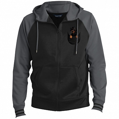 Dachshund Lover Premium Full-Zip Hooded Jacket - Fleece Letterman Jacket