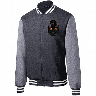 Fleece Letterman Jacket
