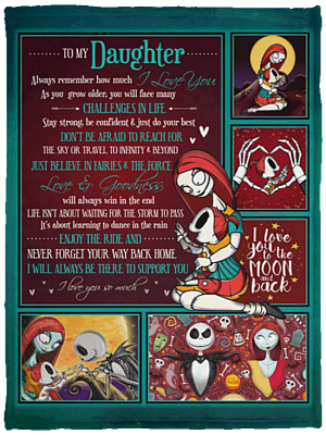 To My Daughter Always Remember How Much I Love You Always Support Halloween Fleece Blanket - Sherpa Blanket