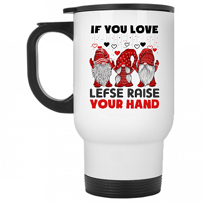 14 oz. White Travel Mug