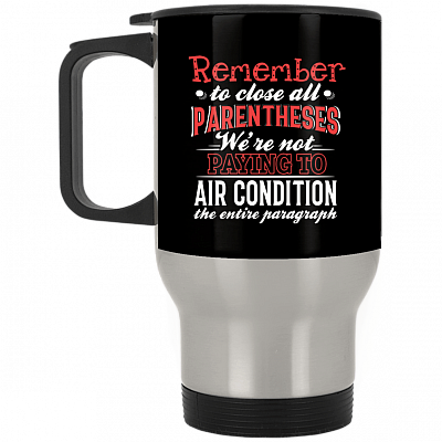 14 oz. Silver Travel Mug