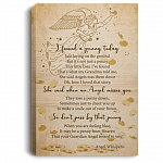 Pennies From Heaven Poem Gallery Wrapped Framed Canvas Prints Unframed Poster - I Found A Penny Today Canvas