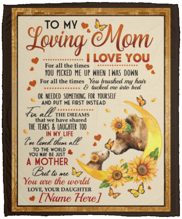 personalized blankets for mom