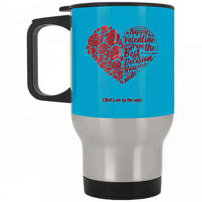 14 oz. Silver Travel Mug