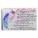 My Angel Wife My Forever Soulmate You Are Not Forgotten My Love Framed Canvas - Unframed Poster