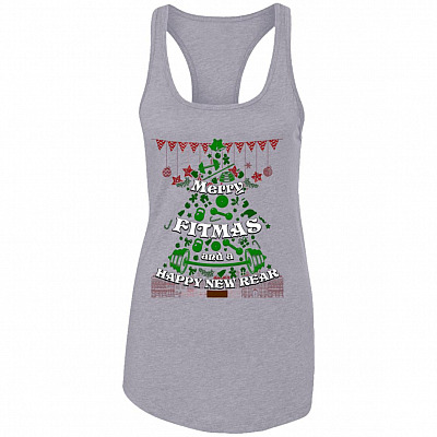 Merry Fitmas and A Happy New Rear Tank Top - Women Tank Top