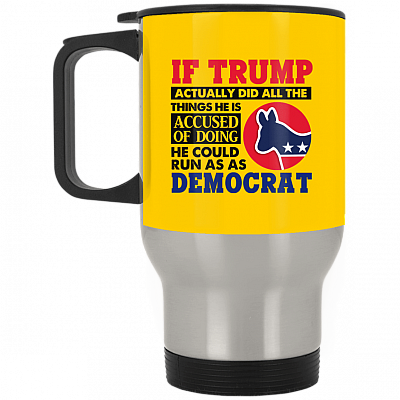 14 oz. Silver Travel Mug