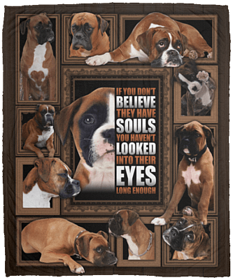 Boxer If You Don't Believe They Have Souls Fleece Blanket - Premium Sherpa Blanket - Woven Blanket