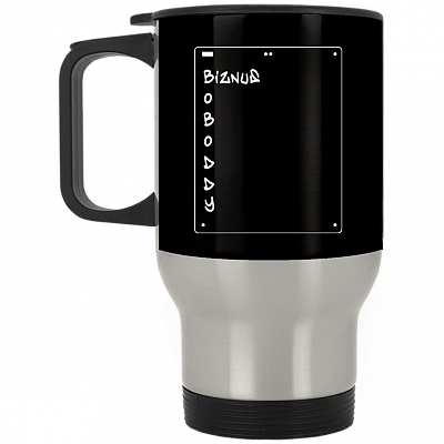 14 oz. Silver Travel Mug