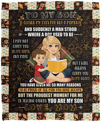 To My Son You Have Given Me So Many Reasons To Be Proud Fleece Blanket-Premium Sherpa Blanket-Woven Blanket