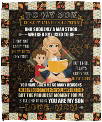 To My Son You Have Given Me So Many Reasons To Be Proud Fleece Blanket-Premium Sherpa Blanket-Woven Blanket