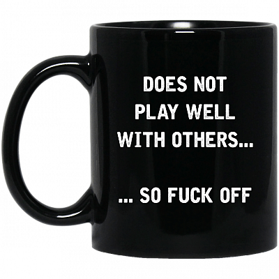 11 oz. Black Mug