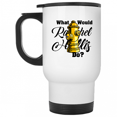 14 oz. White Travel Mug