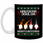 Hauskaa Joulua Merry Christmas Gnomies Ceramic Coffee Mug - Beer Stein - Water Bottle
